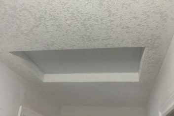 Textured Ceiling with Attic Access